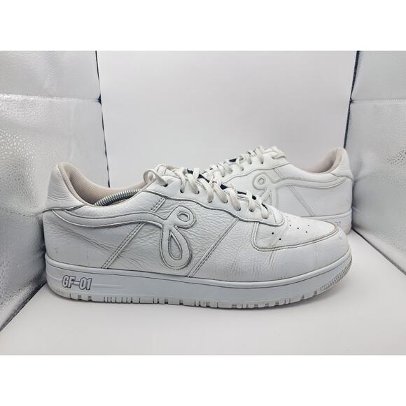 Size 13D M | 14.5D W - John Geiger GF-01 ' Triple White - Picture 1 of 8